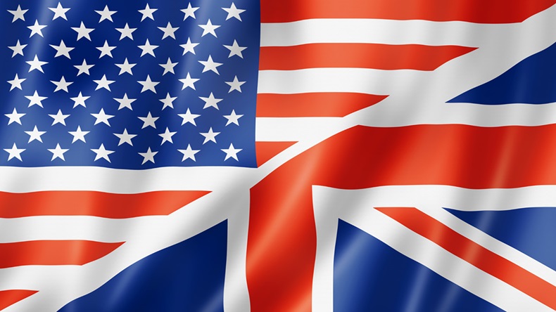 Bandera de USA y UK